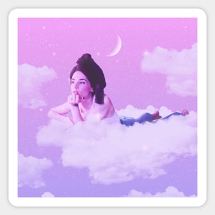 Sitting in the Clouds Sticker